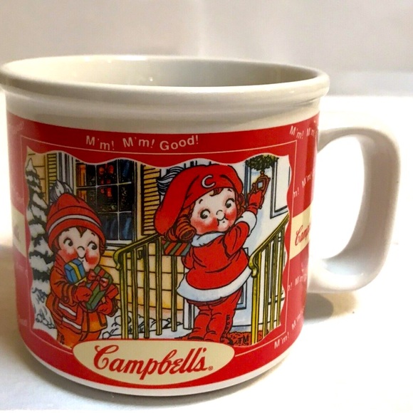 CAMPBELLS SOUP MUGS Christmas 1998 Vintage. - Picture 1 of 4